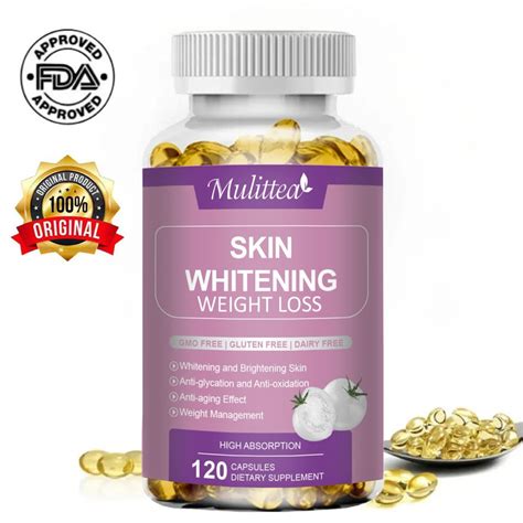 Jual Mulittea Glutathione Skin Whitening Capsules With White Tomato