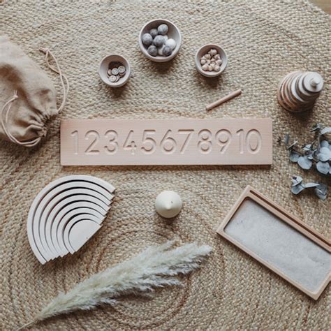 Wooden Sand Writing Tray Montessori Learning Resource Etsy