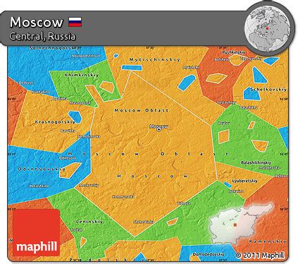 Political Map Of Moscow Gennie Clementine