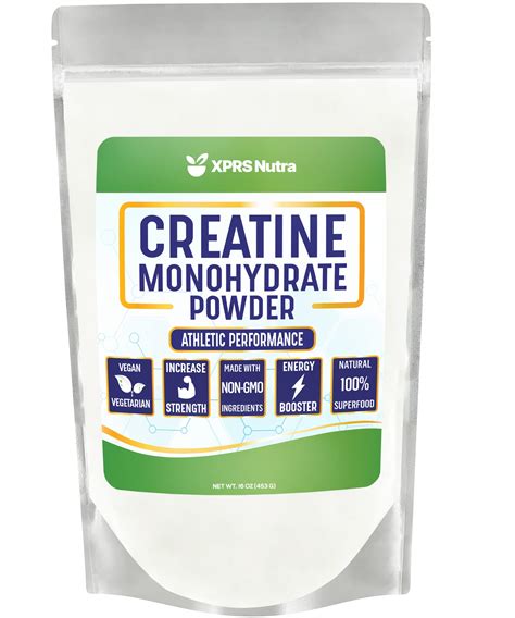 Xprs Nutra Vegan Creatine Monohydrate Powder 453g Premium Bulk