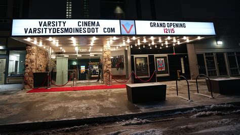 Photos of the grand opening of the Varsity Cinema