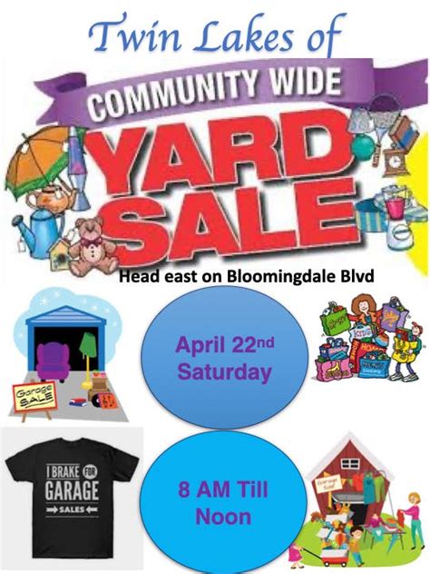 Apr 22 Twin Lakes Of Brandon Annual Community Wide Garage Sale