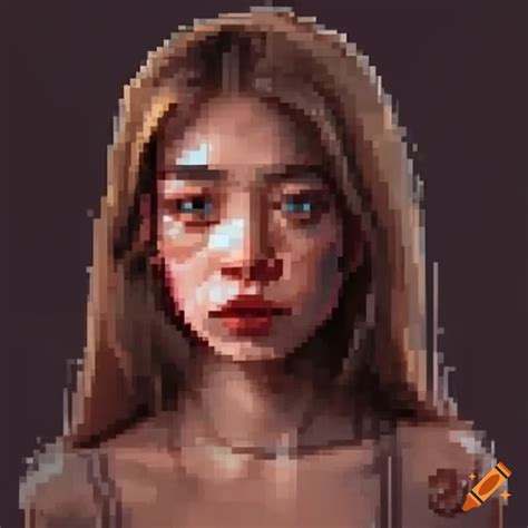 Detailed Pixel Art Character Of A Girl On Craiyon