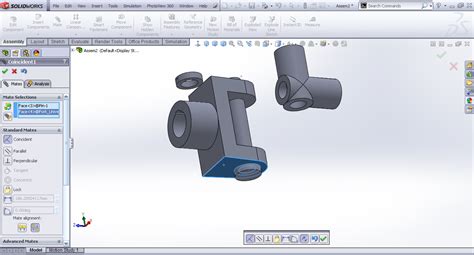 Tutorial Assembling The Parts Of The Universal Joint In Solidworks