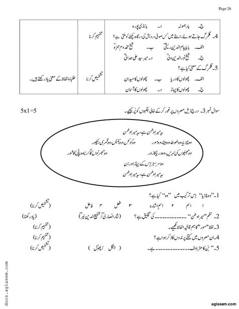 Jkbose Th Urdu Model Paper All Book Solutions