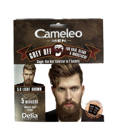 Cameleo Men Grey Off 5 0 Light Brown Farba do Włosów i Brody w