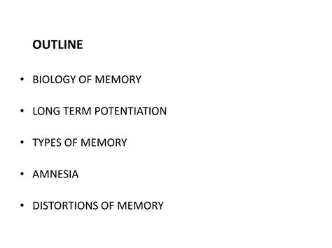 Disorders of memory | PPT