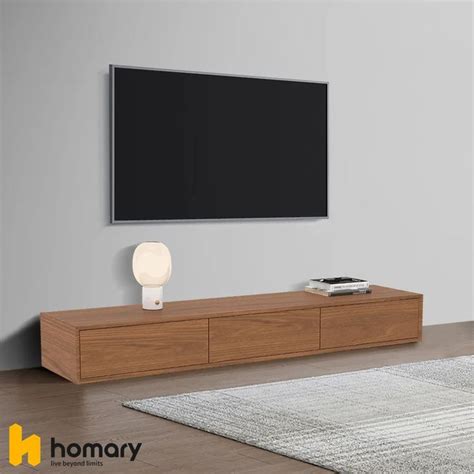 Modern Walnut TV Stand with 3 Drawers