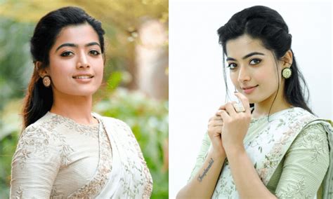 Rashmika Mandanna New Hot Photos In Saree Gallery