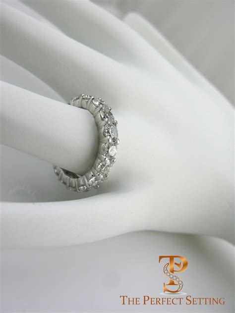 Round Brilliant Diamond Eternity Band | The Perfect Setting, Inc