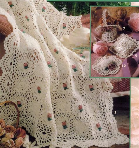 Vintage Romancing The Rose Crochet Pdf Pattern Etsy Canada In 2023 Afghan Crochet Patterns