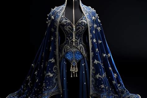 Premium AI Image | a blue and black corset with a blue and black design