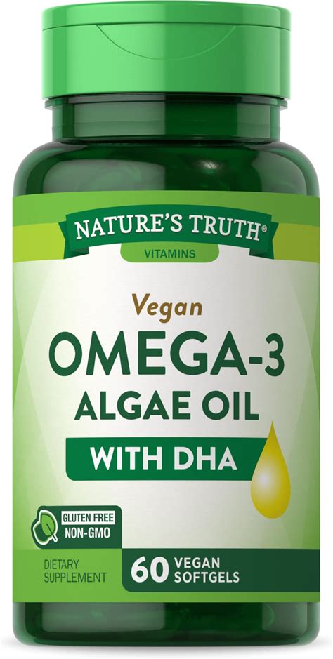 Natures Truth Vegan Omega 3 Supplement 60 Softgels