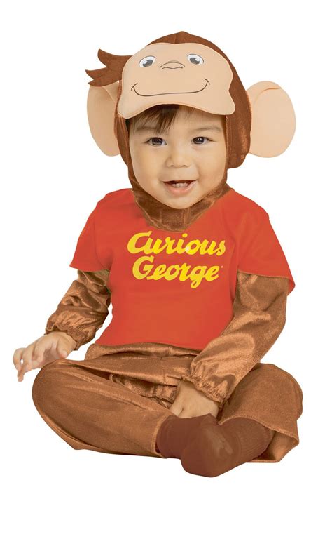 Toddler Curious George Brownorange Jumpsuit Halloween Costume With