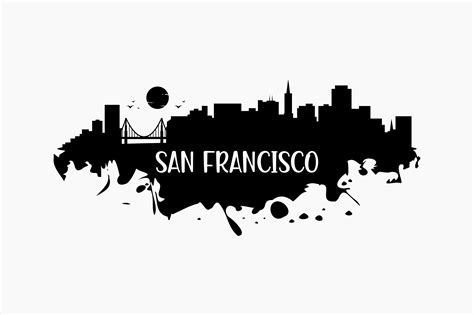 San Francisco Skyline Silhouette Graphic by BerriDesign · Creative Fabrica