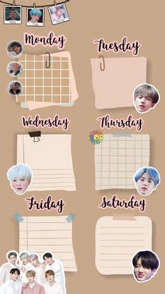 Template Jadwal Pelajaran Bts