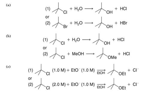 Which S N 1 Reaction Of Each Pair Would You Expect To Take Place More Rapidly Explain Your