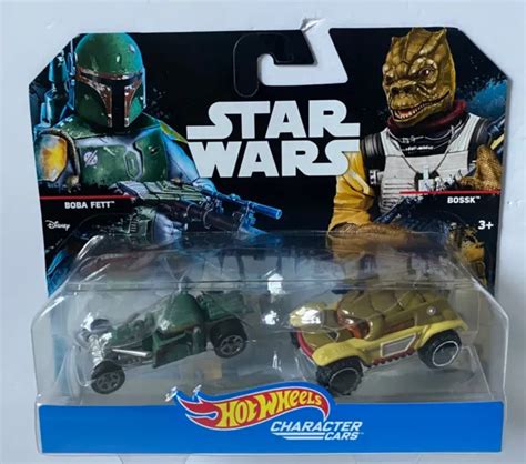 VOITURES DE CARACTÈRE STAR WARS HOT WHEELS 2PK x 3 ENSEMBLES STORMTROOPER BOBA FETT PHASMA EUR