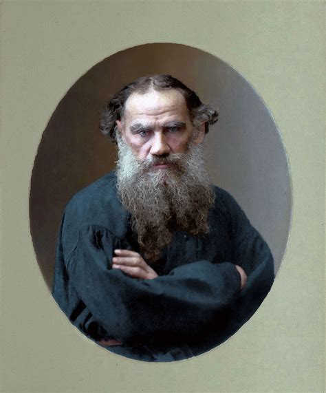 colorized photo // Leo Tolstoy (Лев Толстой) was was a Russian writer ...