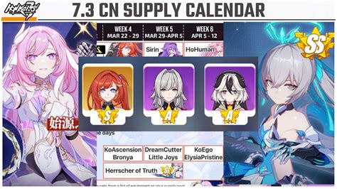 What Should You Pull Honkai Supply Calendar V Youtube