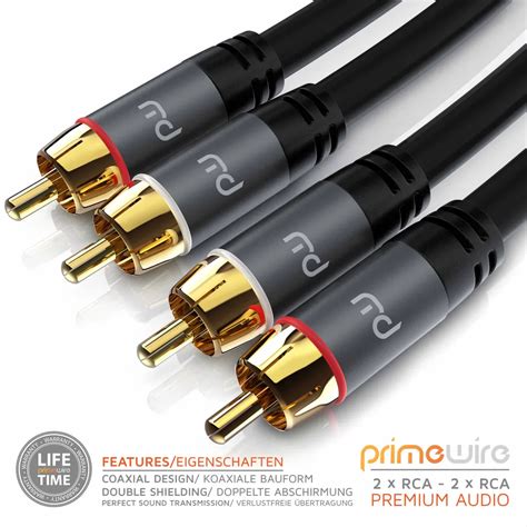 Primewire Stereo Cinch Audio Kabel Rca Kaufland De