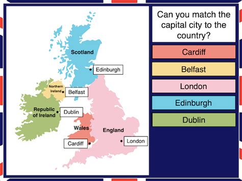 Uk Map With Capitals