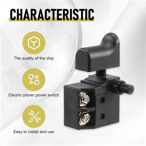 2Pcs Electric Drill Electric Planer Supply Switch For N1900B 9218SB