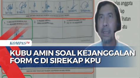 Saksi Kubu Anies Muhaimin Soroti Berbagai Kejanggalan Di Form C Hasil