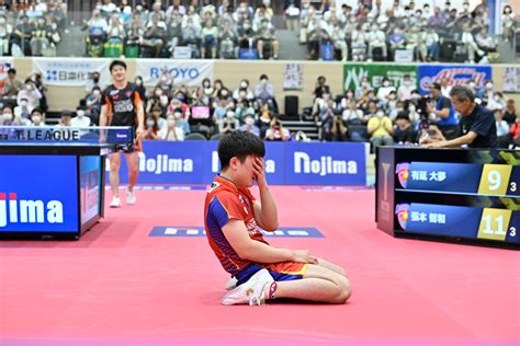 卓球レポート On Twitter Tリーグ Nojima Cup 2023 男子準々決勝の結果 戸上隼輔（明治大学） 4 2 吉村和弘