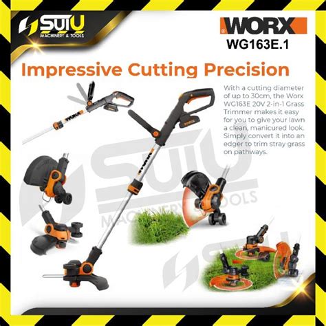 Worx WG163E.1 Grass Trimmer 2in1 Trimmer Edger 20V 2.0Ah, Furniture ...