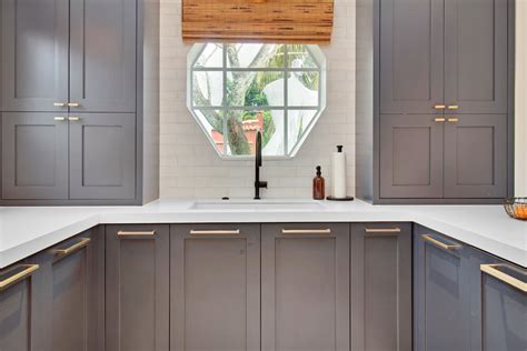 Gray Kitchen Cabinets The Right Amount Of Color Sweeten