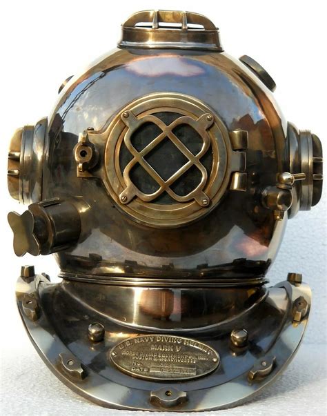 Diving Helmet Us Navy Mark V Deep Sea Marine Divers Helmet Antique