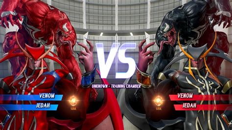 Carnage Red Jedah VS Venom Black Jedah Marvel Vs Capcom Infinite