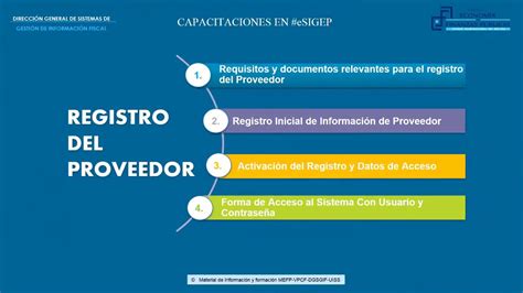 REGISTRO ÚNICO PARA PROVEEDORES DEL ESTADO REGISTRO DEL PROVEEDOR VÍDEO