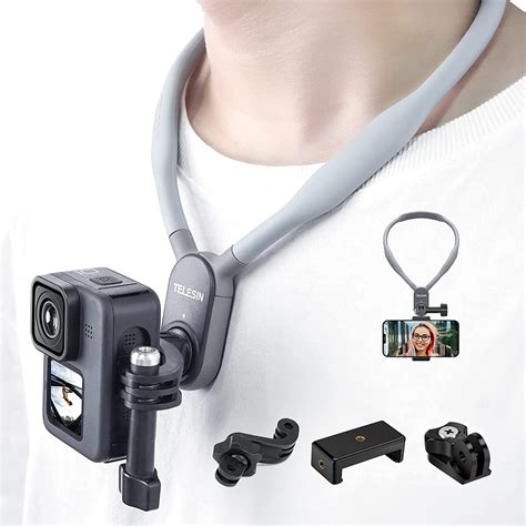 Telesin Magnetic Pov Neck Selfie Holder Vertical Mount Kit Hand Free