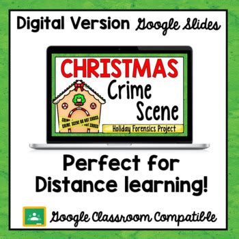 Christmas Crime Scene Holiday Forensics Activity Print And Digital