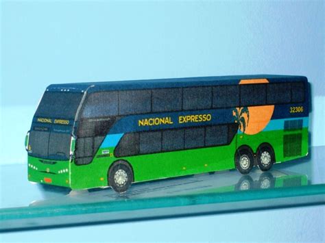 SP Papel Modelismo PaperCraft Ônibus Nacional Expresso Busscar