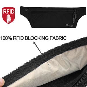 Ryaco Flache Bauchtasche Hüfttasche mit RFID Blocker für Damen und