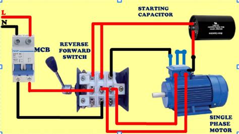 Single Phase Motor Reverse Forward Connection Single Phase Motor