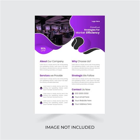 Premium Vector Modern Corporate Business A4 Flyer Template Design