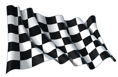 Waving Checkered Flag Vector