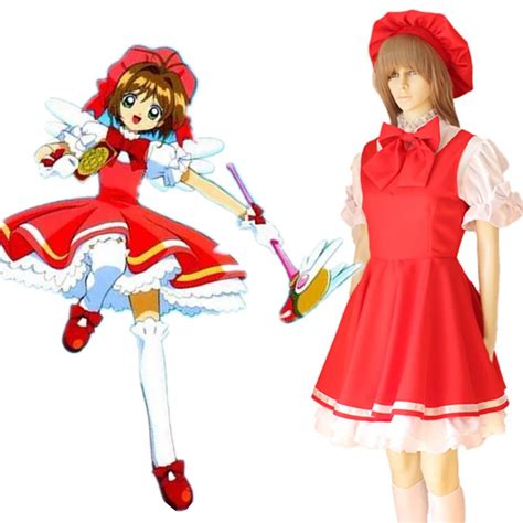 Cosplay Costume Card Captor Sakura Kinomoto Sakura Battle Suit 6 Pieces ...