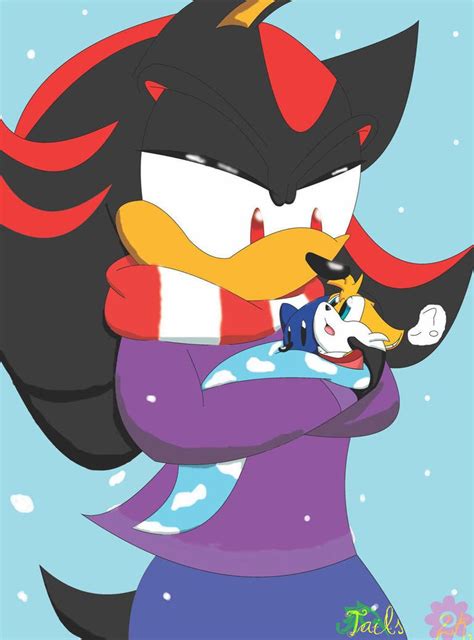 Shadow and Baby Tails by CrazyCakesune on DeviantArt