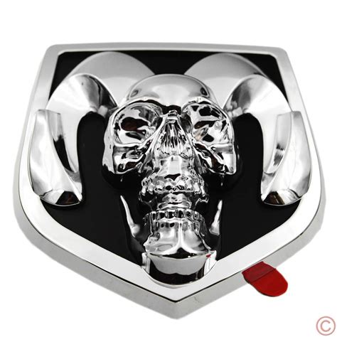 Buy PartsTo Skull Rear Tailgate Lid Head Emblem Badge For 2009 2018