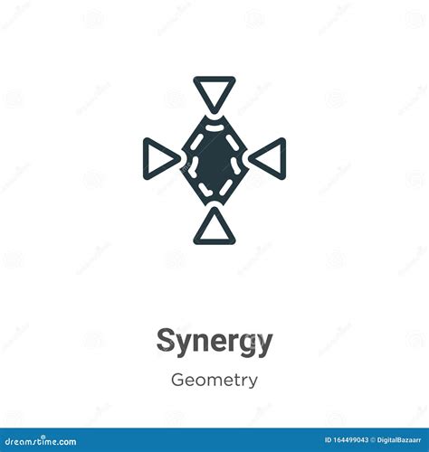 Synergy Vector Icon On White Background Flat Vector Synergy Icon