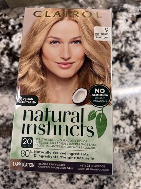 3 Pack Natural Instincts Clairol Non Permanent Hair Color 9 Light