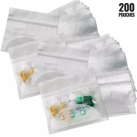 Medicine Pharmacy Plastic Ziplock Bag Medicine Envelope Dispensing Drug