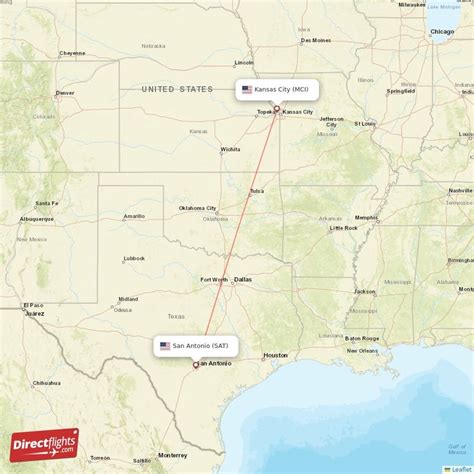 Direct Flights From Kansas City To San Antonio Mci To Sat Non Stop