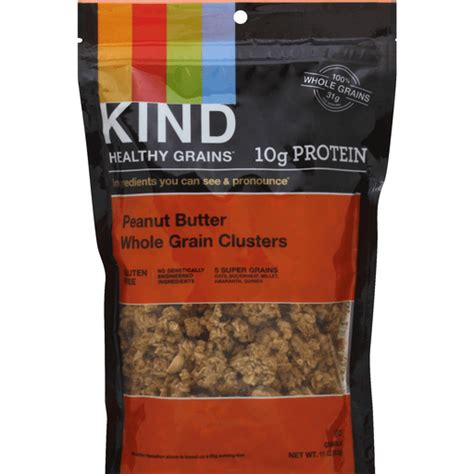 Kind Healthy Grains Granola Peanut Butter Clusters Granola Energy