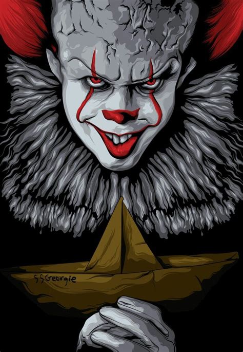 PENNYWISE Horror Movie Art Pennywise Poster Clown Horror